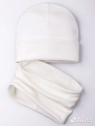 Комплект новый шапка и снуд детский