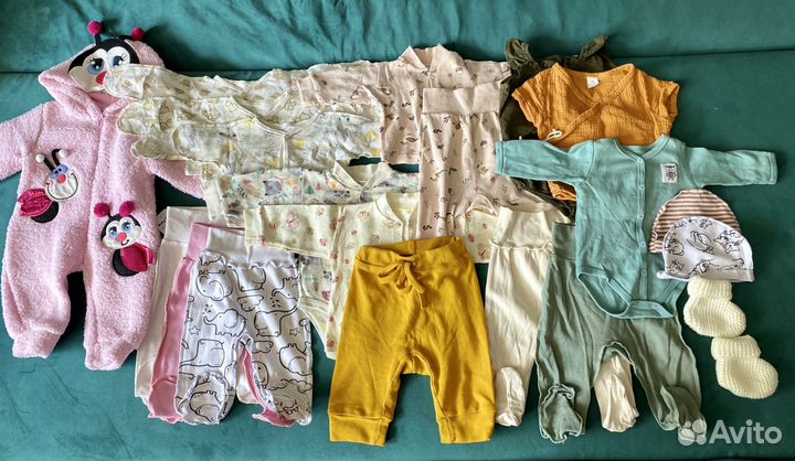 Вещи от рождения до 4-х месяцев