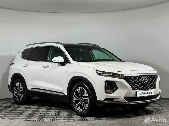 Hyundai Santa Fe 2.2 AT, 2018, 80 112 км