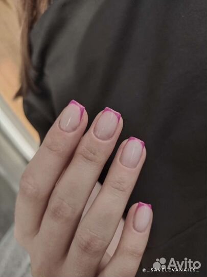 Маникюр гель лак наращивание ногтей