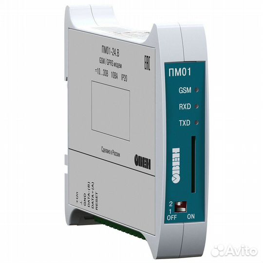 GSM/gprs модем овен пм01-24.ав