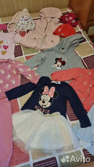 Детская одежда на 1-2 года, вещи пакетом (86-92)