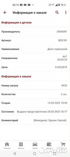 Тормозной диск Субару Форестер сг