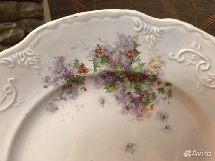 Тарелка дореволюционная, клеймо, Европа