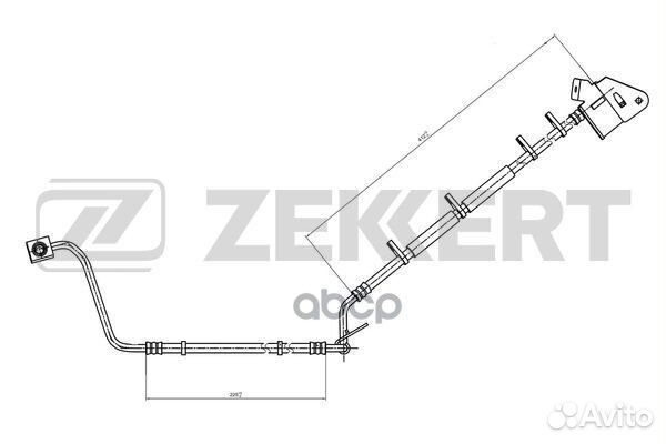 Шланг тормозной передний правый Jeep Grand Cher