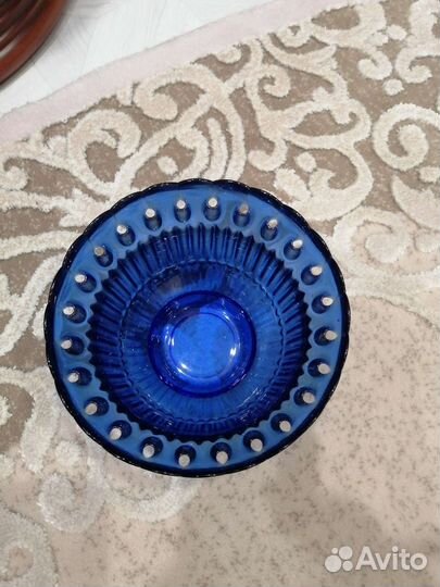 Салатник цветное стекло СССР