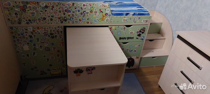 Детская кровать от 3 лет с матрасом бу