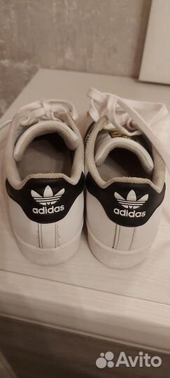 Кожанные кеды adidas superstar 36,5 размер