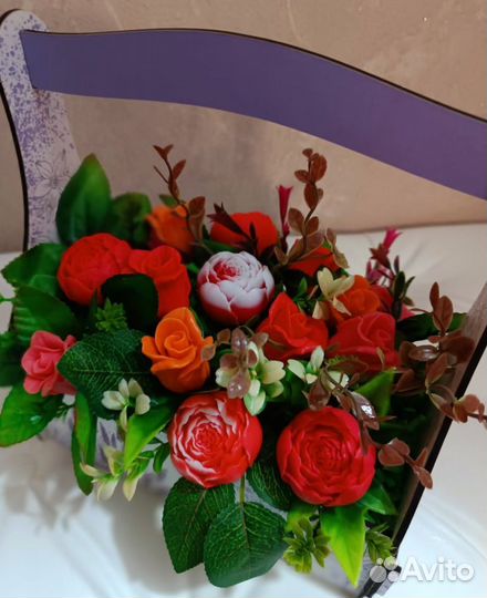 Букет цветов из мыла