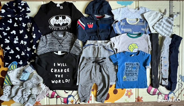 Вещи пакетом на мальчика 74 80