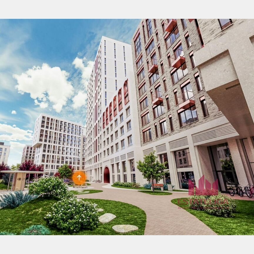 1-к. квартира, 40 м², 12/17 эт.