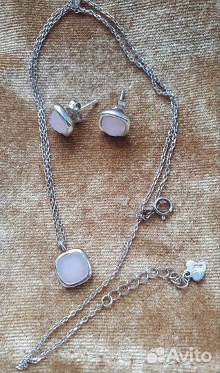 Серьги + ожерелье для девочки из Санлайт