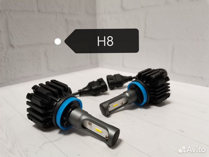 Светодиодные лампы H11 H8 HB4 H27 жёлтые 3000K LED