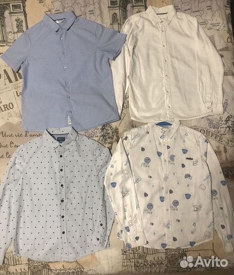 Рубашки школьные для мальчика 140-146