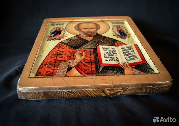 Икона Святого Николая со Спасителем и Богоматерью