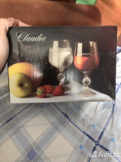 Фужеры цветной хрусталь