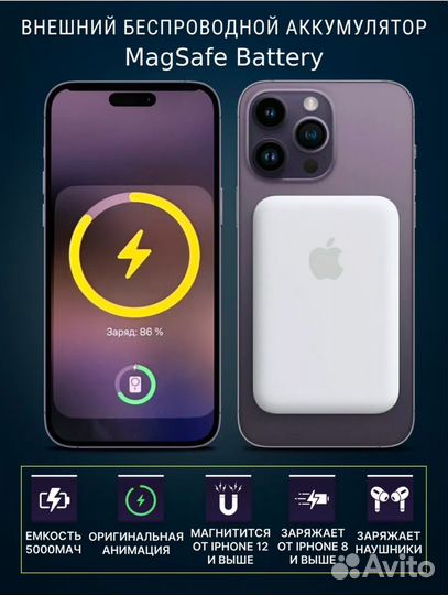 Беспроводная зарядка magsafe