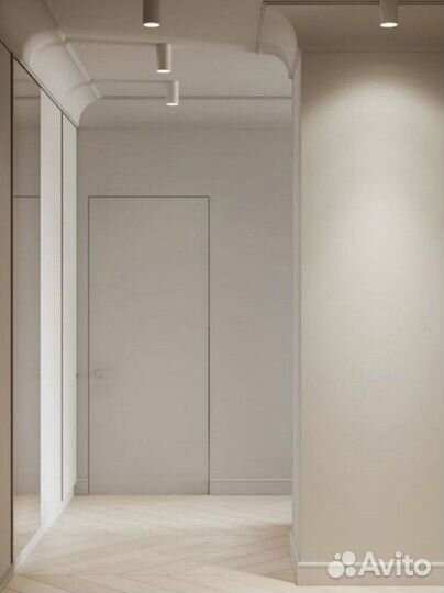 Скрытые двери под покраску