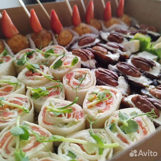 Фуршет. Закуски. Кейтеринг. Гастробоксы. Банкет