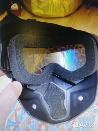 Маска защитная для мото и вело защита ветра пыли