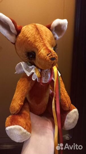 Игрушка ручной работы, плюшевый кенгурёнок