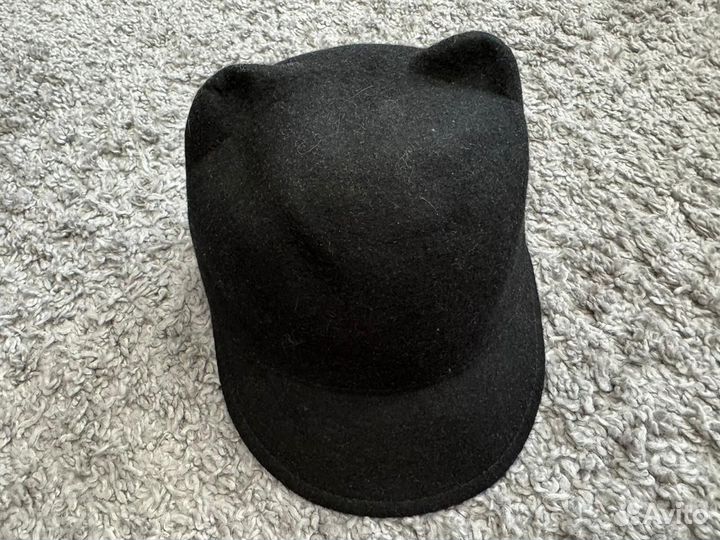 Шляпа с ушками фетр