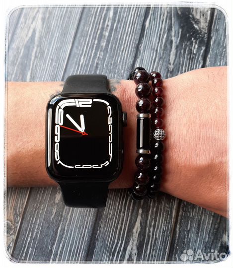 Сет мужских браслетов с гранатом