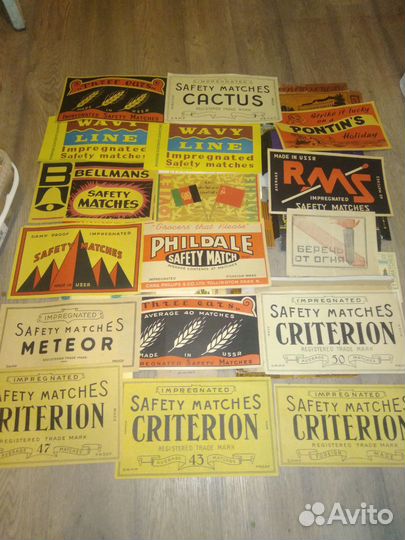 Огромное количество спичечных этикеток