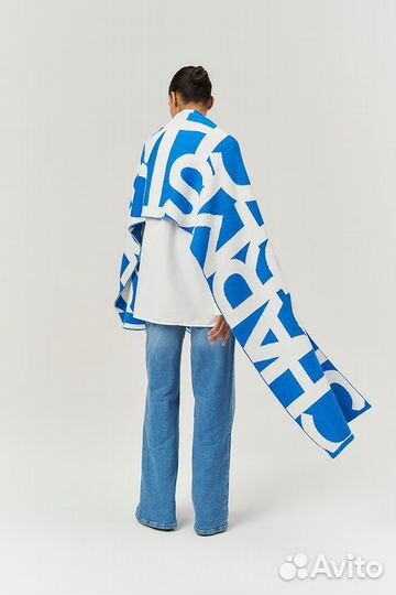 Шарф женский теплый широкий длинный