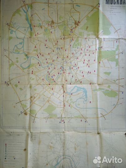 Туристические схемы карты маршруты СССР