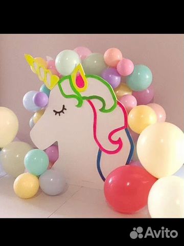 Каркас единорога для аэромозайки