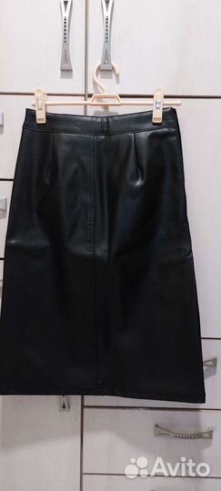 Кожаная юбка