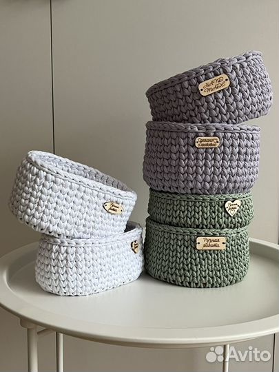 Корзины вязанные