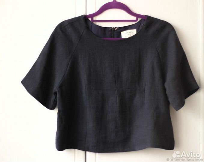 Винтажный топ изо льна США