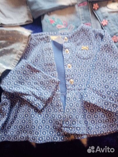 Джинсовки для девочек до года