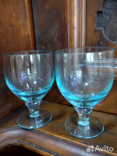 Рюмки стекло царизм. 19 век. уран