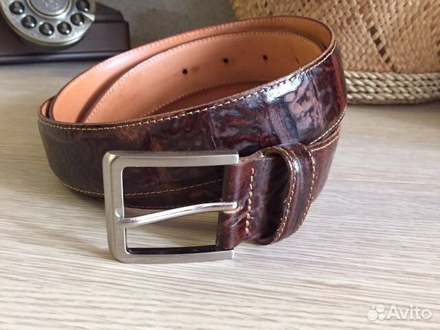 Ремень мужской Италия кожаный