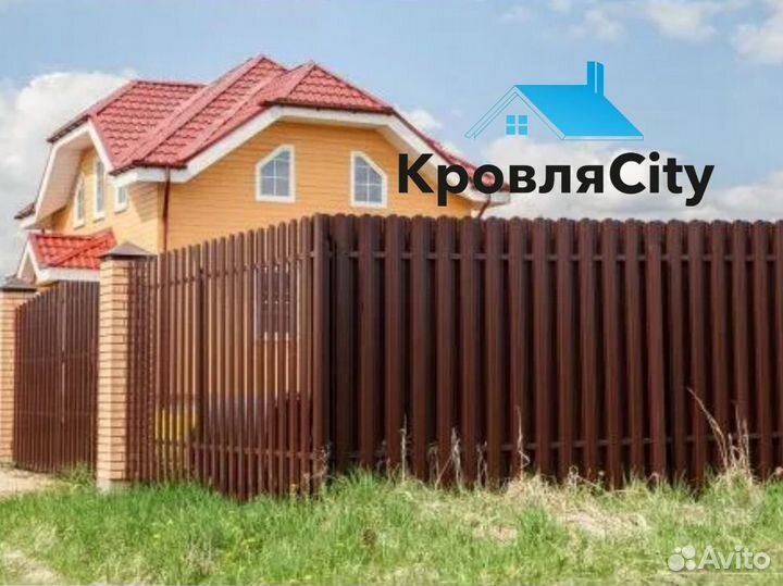 Штакетник для забора / евроштакетник