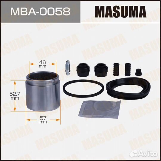 Ремкомплект тормозного суппорта с поршнем Masuma M