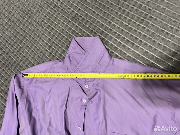 Рубашка мужская размер 52 54 фиолетовая