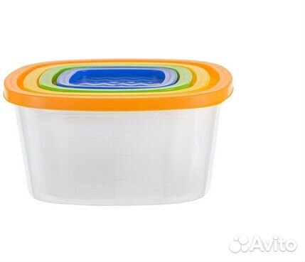 Набор пищевых контейнеров 5шт для свч