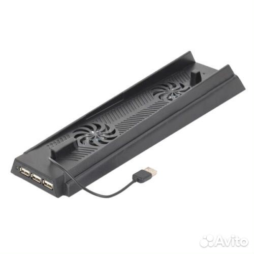 PS4 Вертикальный Стенд с Охлаждением и USB Хабом