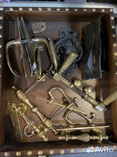 Ручки дверные старинные, бронза, царская Россия