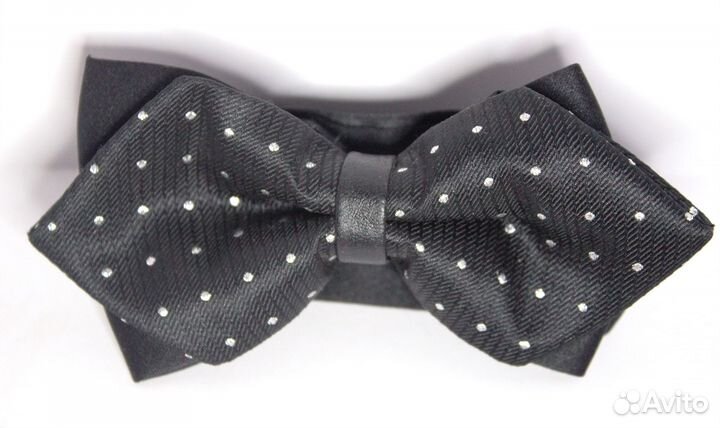 Галстук бабочка черная