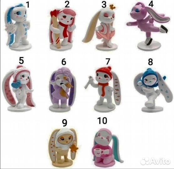 Киндер серии разные, кошки, зайцы,рыбки, Алиса