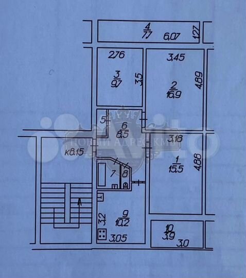 3-к. квартира, 76,2 м², 5/5 эт.