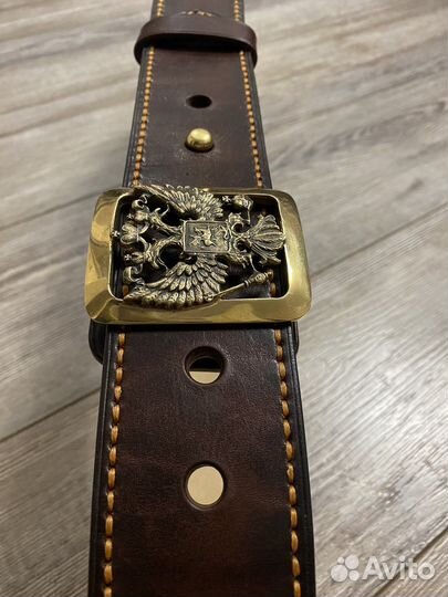 Ремень с гербом России (ручная работа)