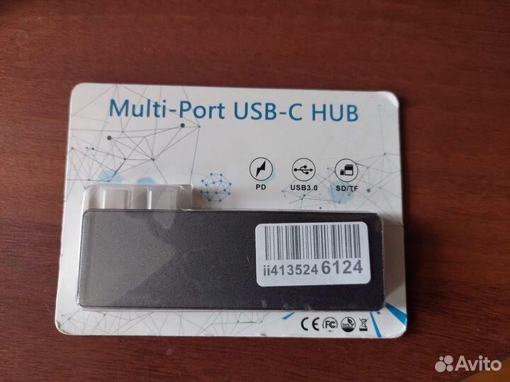 USB хаб адаптер 6 в 1 для Macbook Pro и Air новый