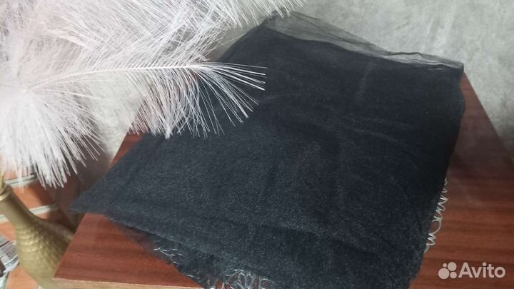 Отрез чёрного тюль,отрез ткани,аксессуар для фото