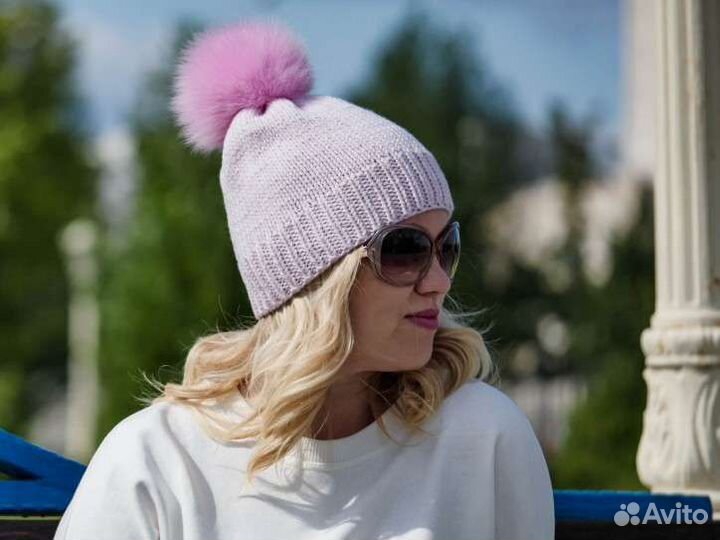 Шапка женская вязаная